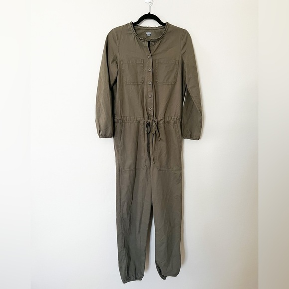 AERIE Softest Utility Jumpsuit in Olive Green XS - Picture 2 of 7